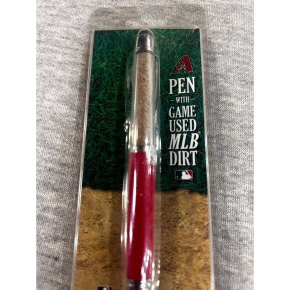 Arizona Diamondbacks Pen With Game Used Dirt MLB Coa Chase Field Red - Picture 3 of 5